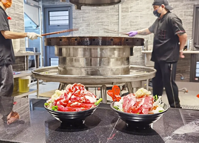 台灣蒙古烤肉吃法