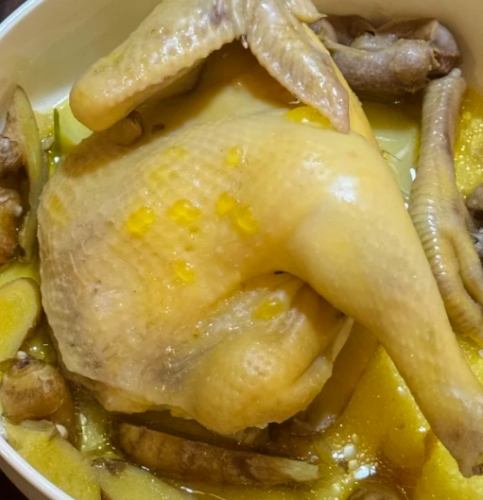 薑蔥蒸全雞做法