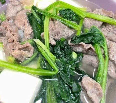 菠菜豆腐牛肉做法