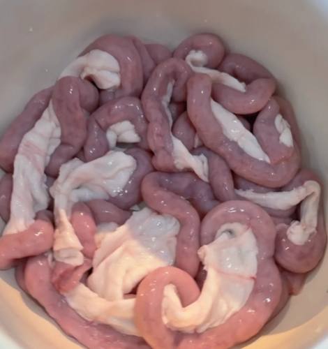 豬粉腸清潔技巧