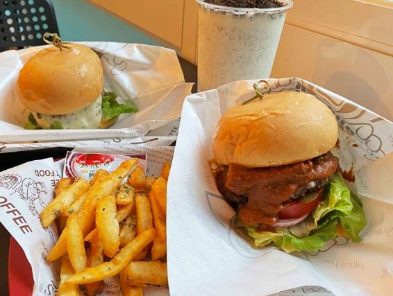 台北車站附近漢堡店