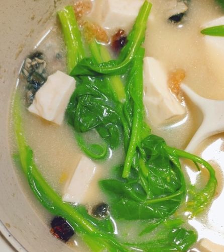菜心豆腐湯營養