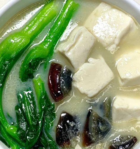 菜心豆腐湯做法