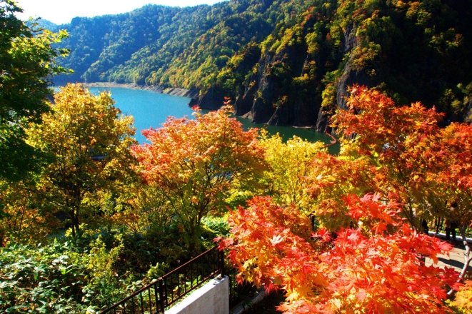 定山溪紅葉季節