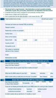 紐西蘭禁帶物品