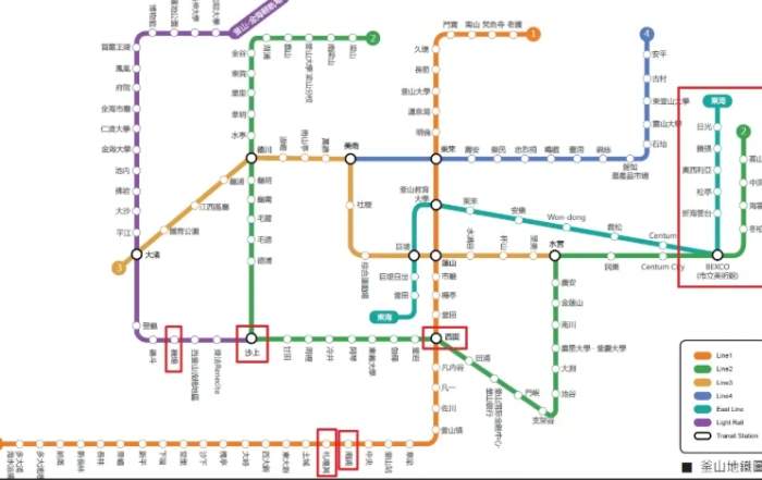 金海機場到釜山市區