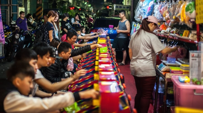 台北夜市遊戲攤位