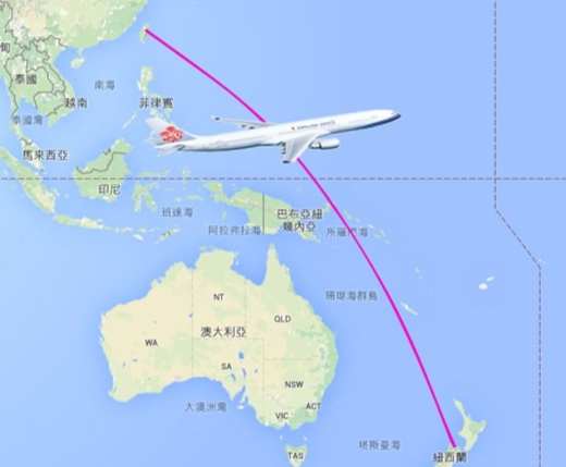 紐西蘭直飛航班