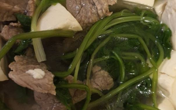 菠菜豆腐牛肉營養
