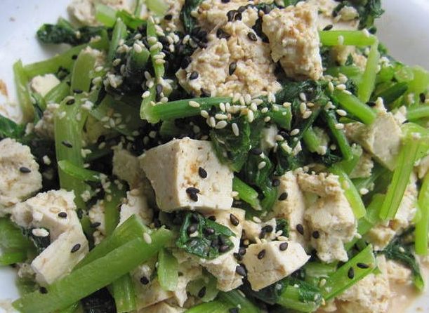 板豆腐菠菜食譜