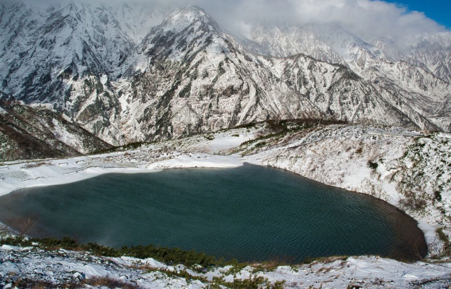 白马八方池冬天