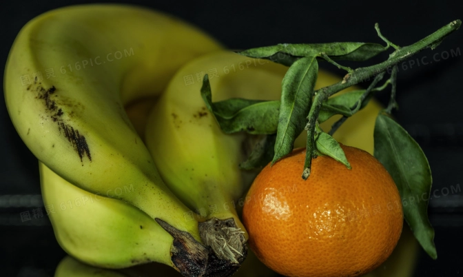 香蕉橘子一起吃