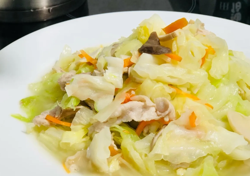 高麗菜炒雞心 食譜