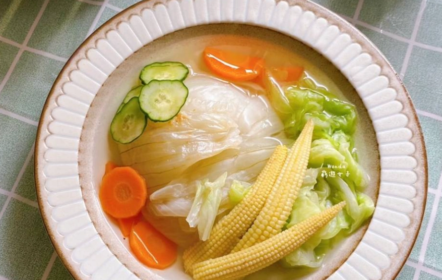 素食菜心湯做法