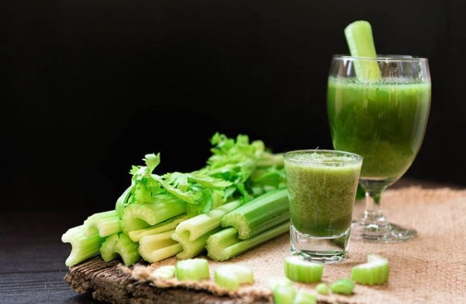 西芹汁纖維保留