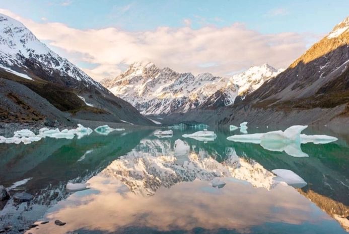 紐西蘭冰川湖泊
