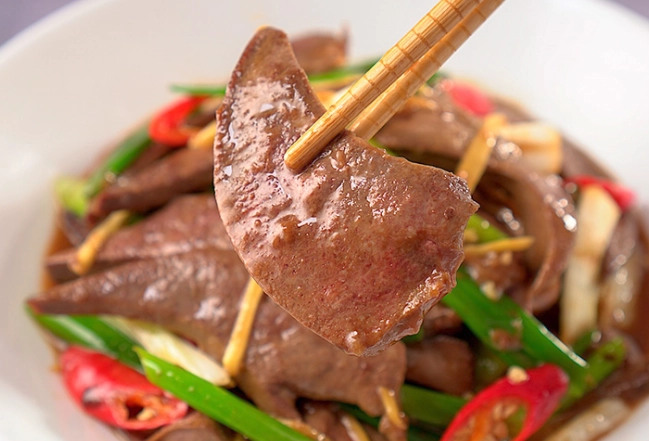 薑蔥炒豬肝做法